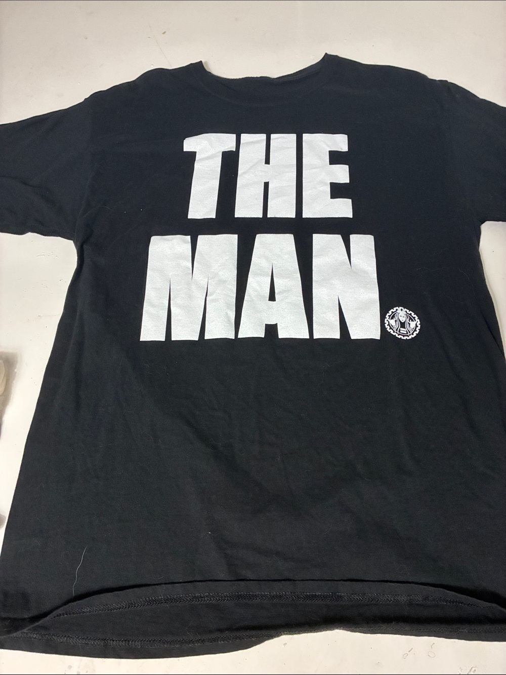 WWE Large The Man Black and White Short Sleeve Becky Lynch Graphic T Shirt